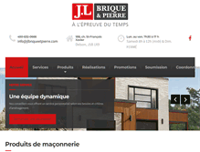 Tablet Screenshot of jlbriqueetpierre.com